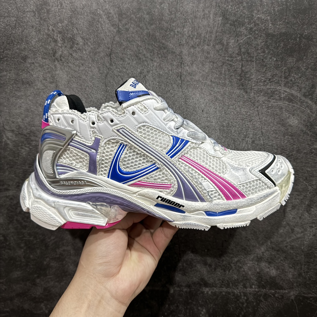 纯原VG版本 Balenciaga Runner 巴黎世家7代 破坏风 手工做旧款复古老爹鞋