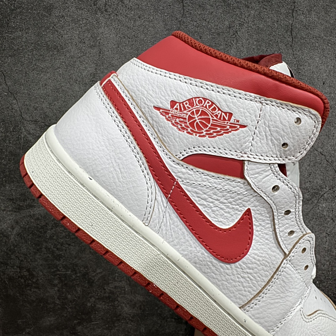 纯原AirJordanAJ1Mid中帮白红FJ3458-160终端优势供应市面中低帮最具代表性版本没有之