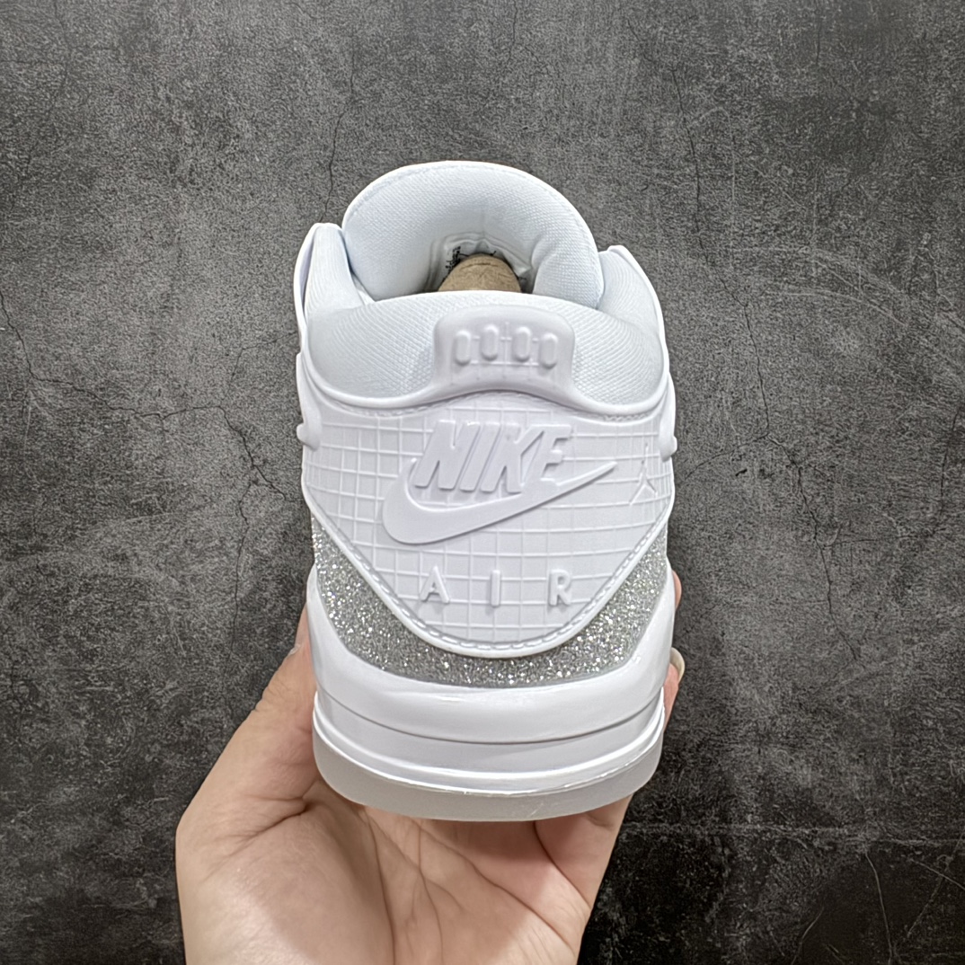 纯原版 Air Jordan AJ4 RM 重制版低帮复古篮球鞋 白银满天星 HQ3441-111