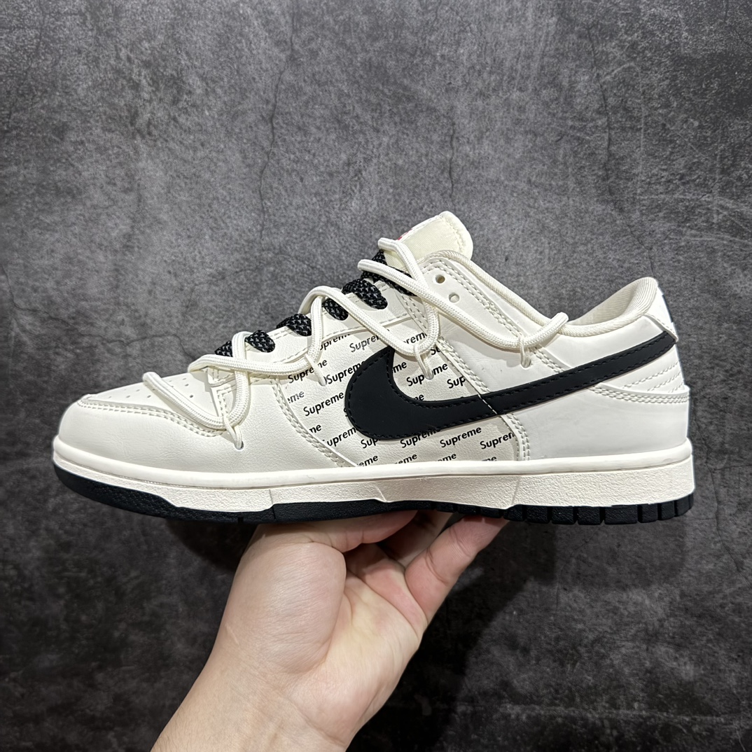 定制版 Nike SB Dunk Low“Supreme联名 星夜黑刻字” 周年高端定制 JJ5688-108