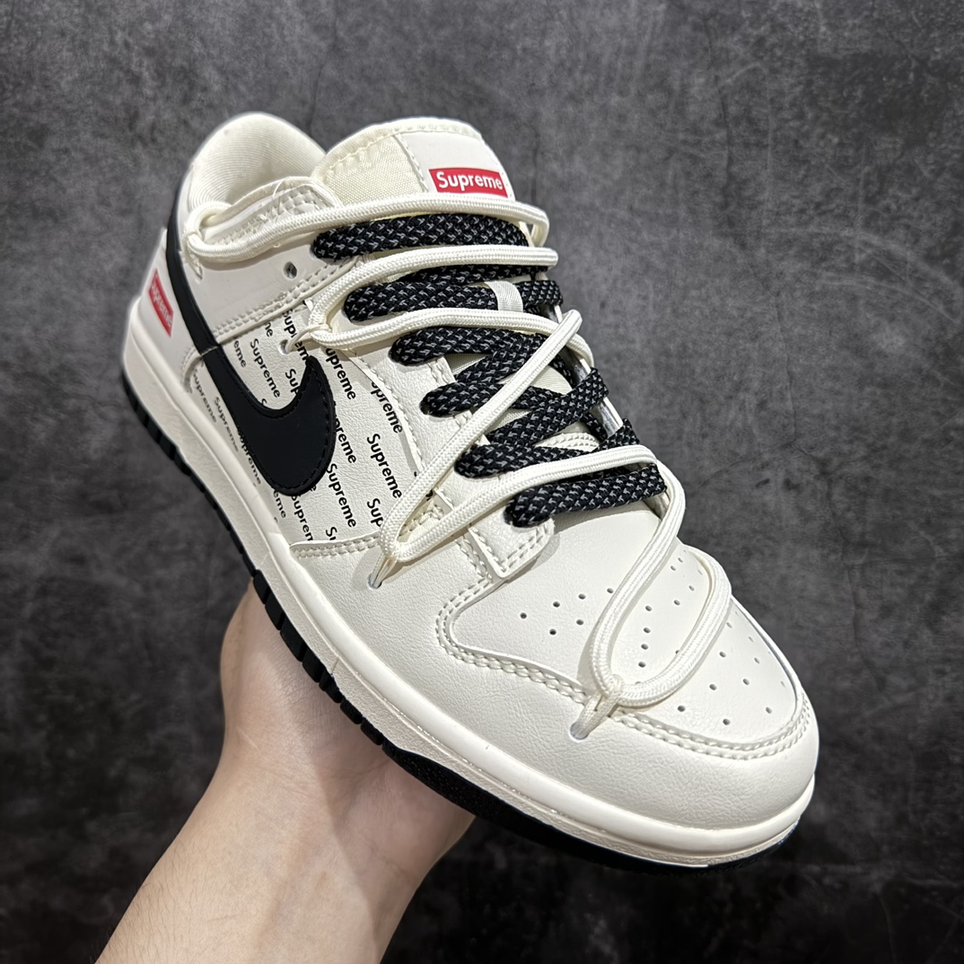 定制版 Nike SB Dunk Low“Supreme联名 星夜黑刻字” 周年高端定制 JJ5688-108