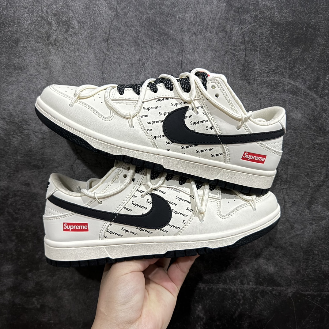 定制版NikeSBDunkLow“Supreme联名星夜黑刻字”周年高端定制低帮休闲板鞋定制鞋盒大厂纯原