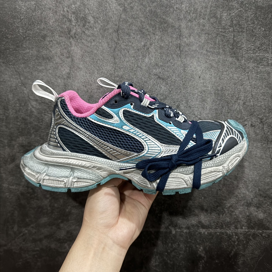 XA版本 BALENCIAGA 3XL Sneakers 巴黎世家十代网布系带低帮走秀复古老爹鞋