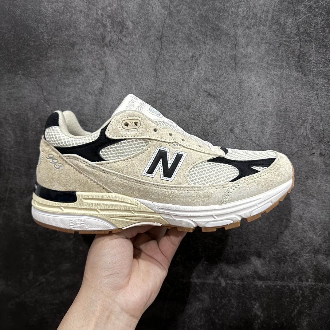 NewBalanceU993WS新百伦NB993总统复古慢跑鞋米白正确3M反光细节原楦原纸版开发正确6层