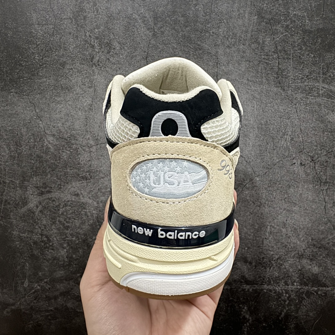 NewBalanceU993WS新百伦NB993总统复古慢跑鞋米白正确3M反光细节原楦原纸版开发正确6层