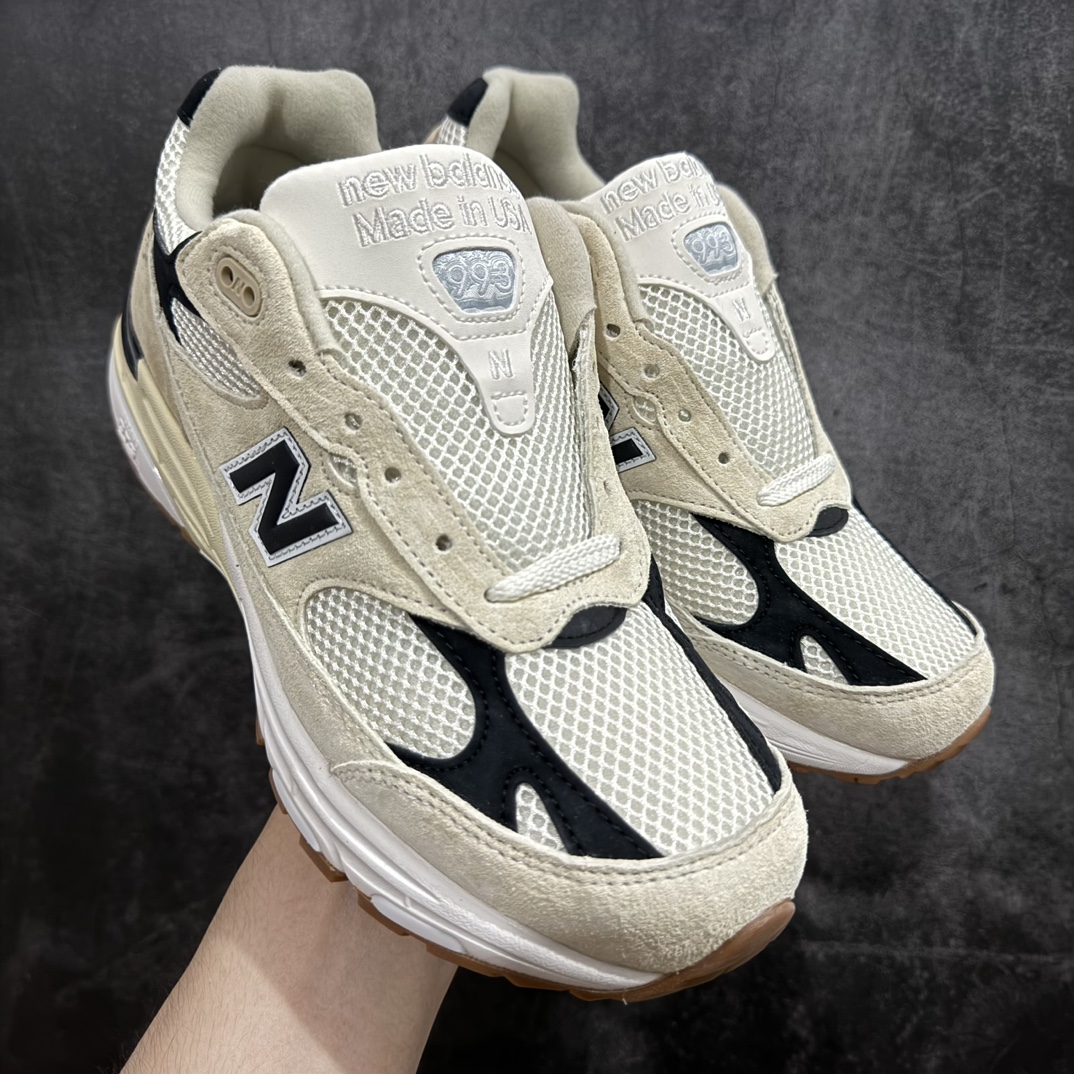 NewBalanceU993WS新百伦NB993总统复古慢跑鞋米白正确3M反光细节原楦原纸版开发正确6层