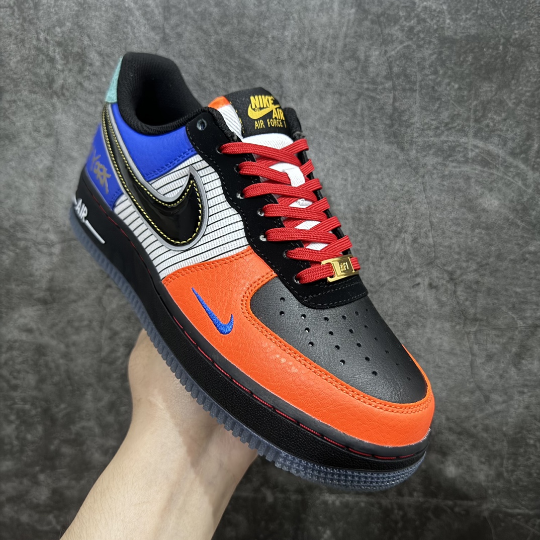 纯原版NikeAirForce1Mid“WhatTheNYC”纽约尼克斯城市限定NBA豪门纽约尼克斯的橙