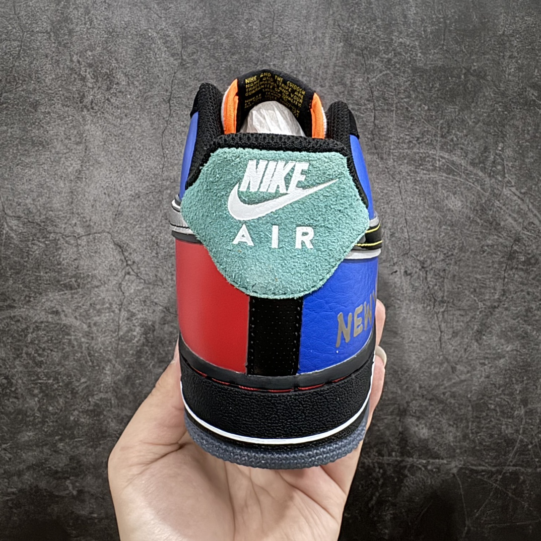 纯原版NikeAirForce1Mid“WhatTheNYC”纽约尼克斯城市限定NBA豪门纽约尼克斯的橙