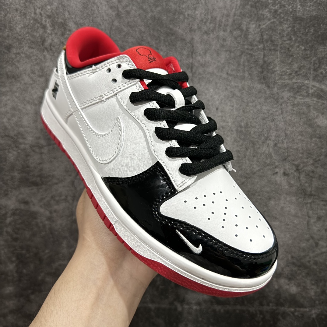 定制版 Nk SB Dunk Low UN联名-白黑漆皮 周年高端定制 低帮休闲板鞋 XB3802-349