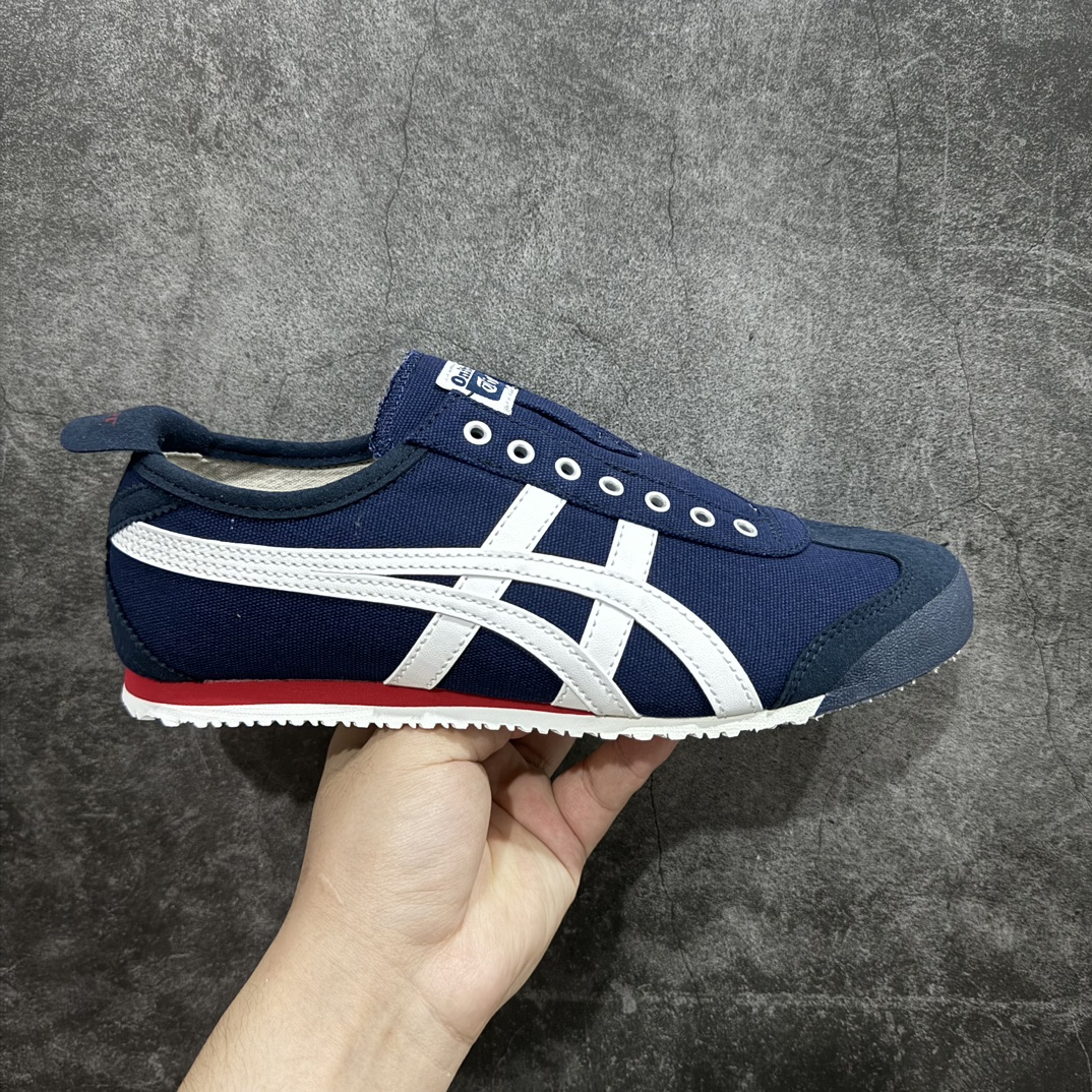 AsicsOnitsukaTigerMEXICO66亚瑟士鬼冢虎复古经典板鞋白深蓝白印尼厂Oem原单材料