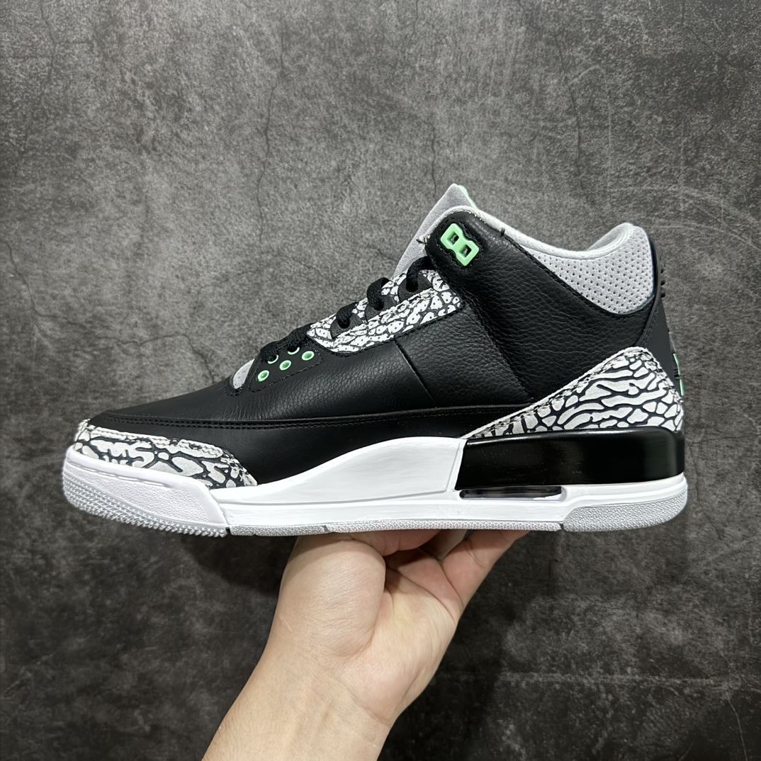 原厂版 Air Jordan 3 Retro”Green Glow” AJ3 乔丹3代黑绿 CT8532-031