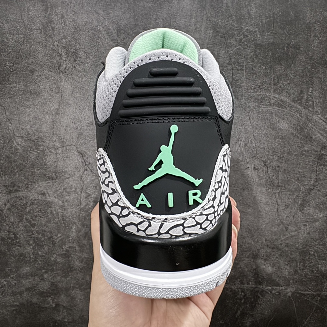 原厂版 Air Jordan 3 Retro”Green Glow” AJ3 乔丹3代黑绿 CT8532-031