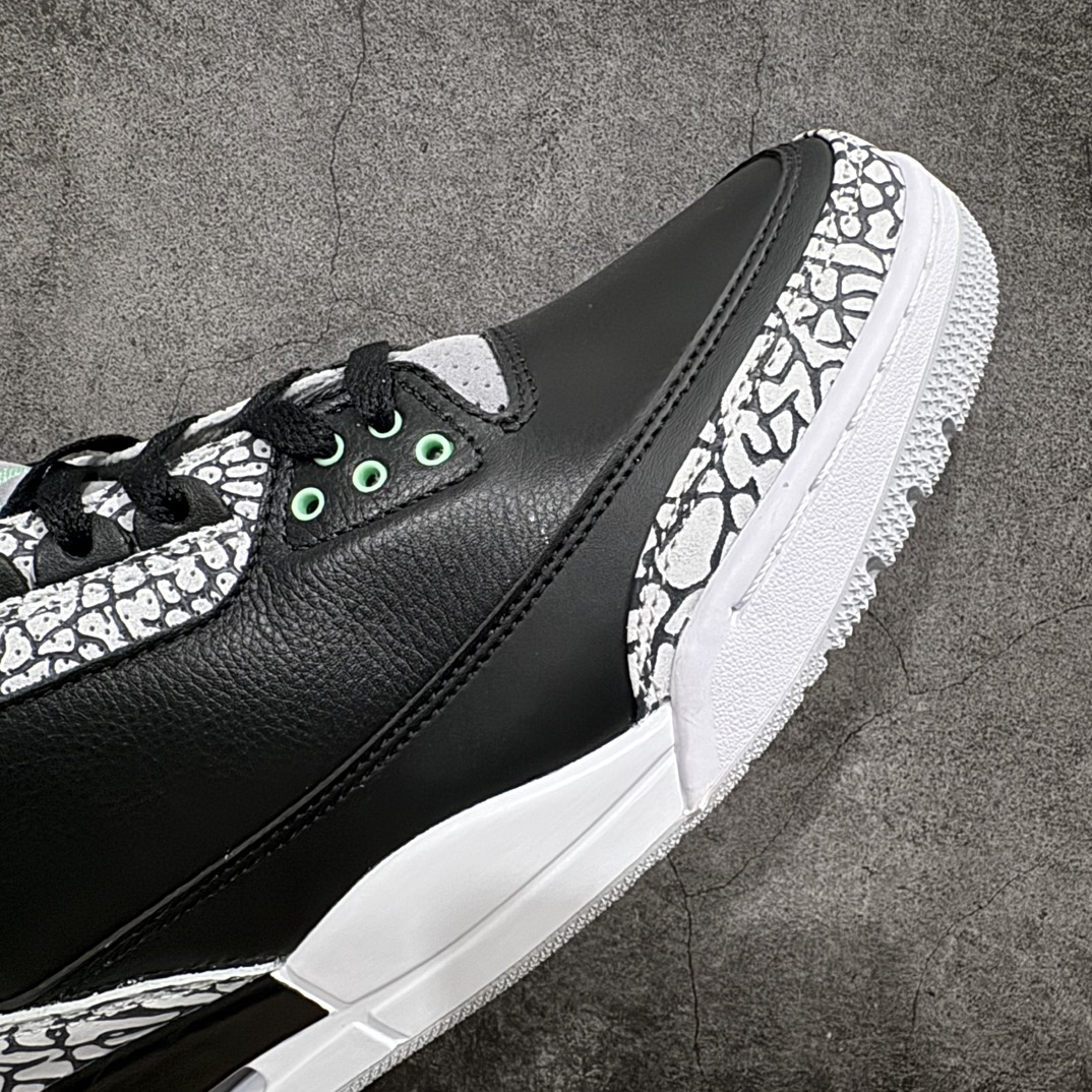 原厂版 Air Jordan 3 Retro”Green Glow” AJ3 乔丹3代黑绿 CT8532-031