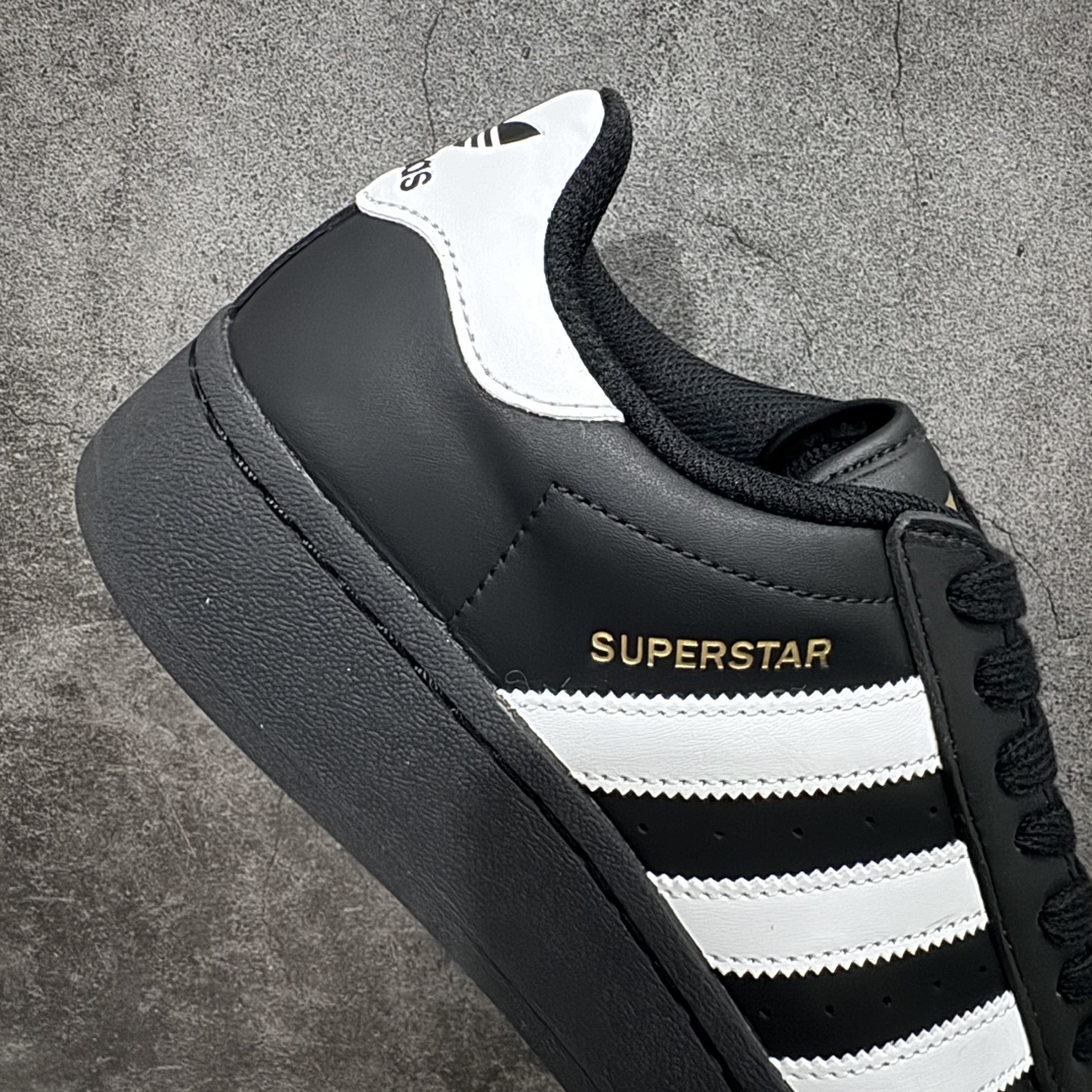 DT纯原AdidasSuperstarXLG阿迪金标贝壳头厚底款低帮休闲板鞋IG9777市售顶级版平台充