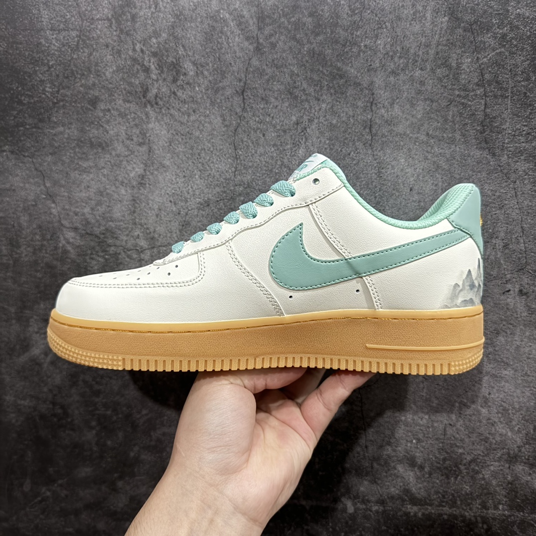 定制版 Nike Air Force 1 Low “青山翠”“Green hill” 国潮风格 青山翠影连 XC2351-550