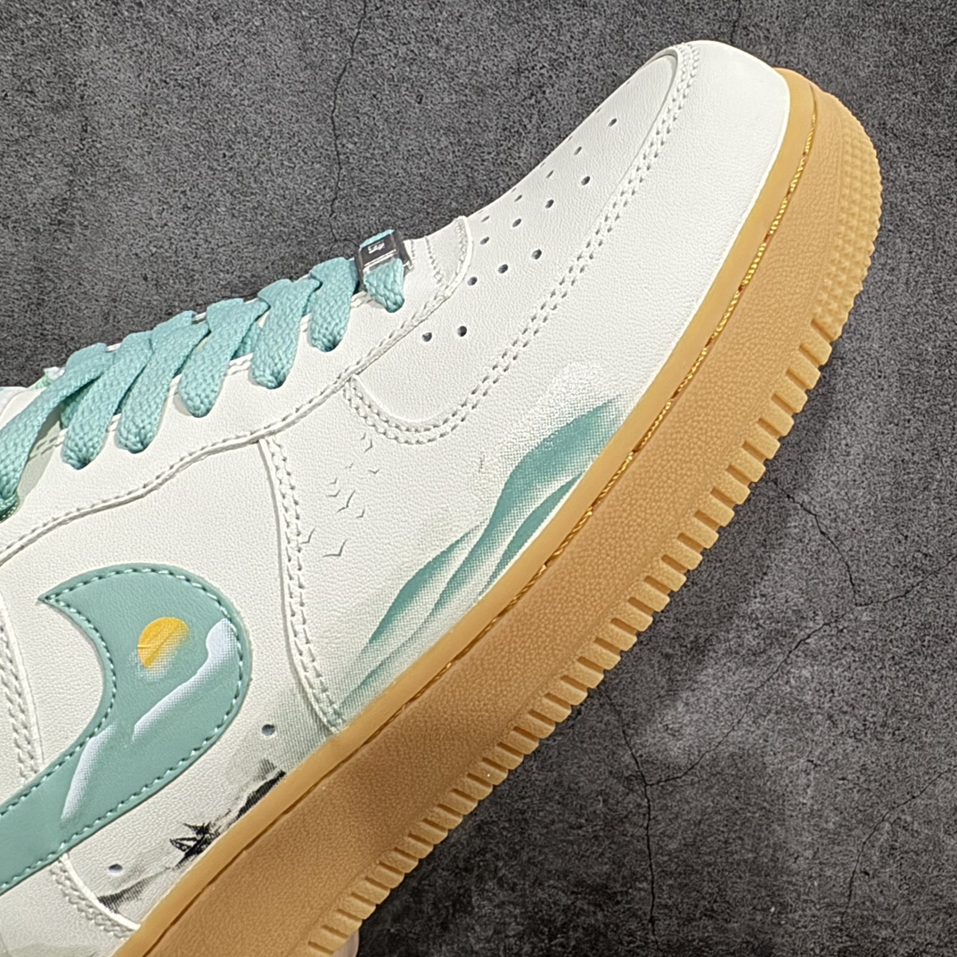 定制版 Nike Air Force 1 Low “青山翠”“Green hill” 国潮风格 青山翠影连 XC2351-550