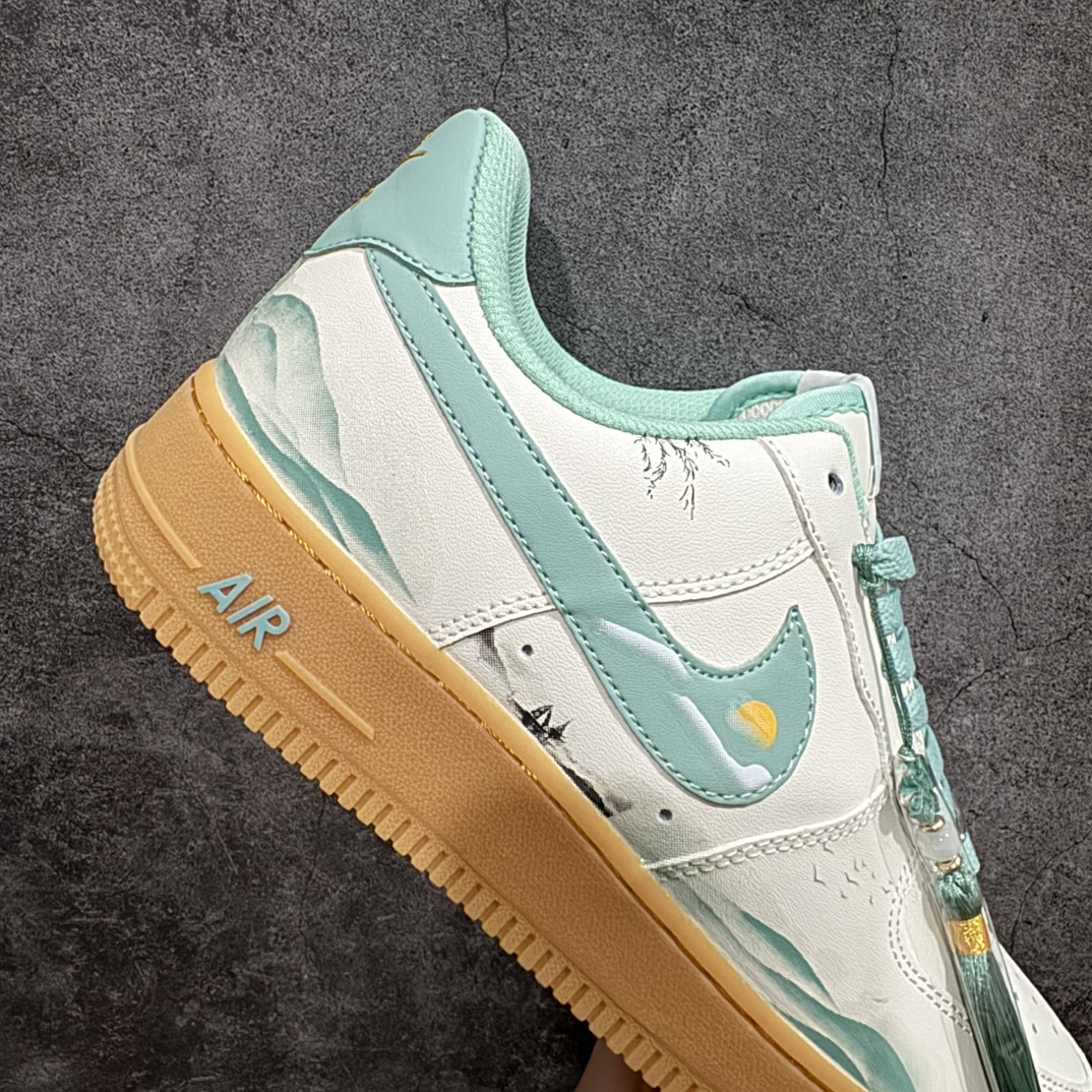 定制版 Nike Air Force 1 Low “青山翠”“Green hill” 国潮风格 青山翠影连 XC2351-550