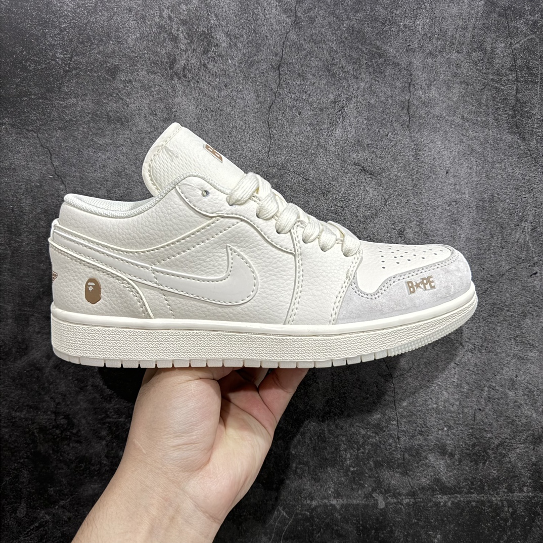 【定制版】Air Jordan 1 Low AJ1 乔1 Bape联名-猪八拼接 高端定制 低帮篮球鞋 LJ6688-002rn定制鞋盒 大厂纯原品质出货 超高清洁度 皮料切割干净无任何毛边 细节完美 r 尺码：36 36.5 37.5 38 38.5 39 40 40.5 41 42 42.5 43 44 44.5 45  编码：HXS320340-鞋库