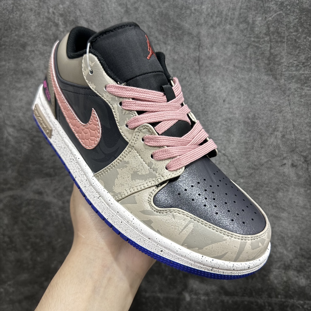 FS原盒版 Air Jordan AJ1 Low 熊猫恶作剧-沙地之心 553558-154