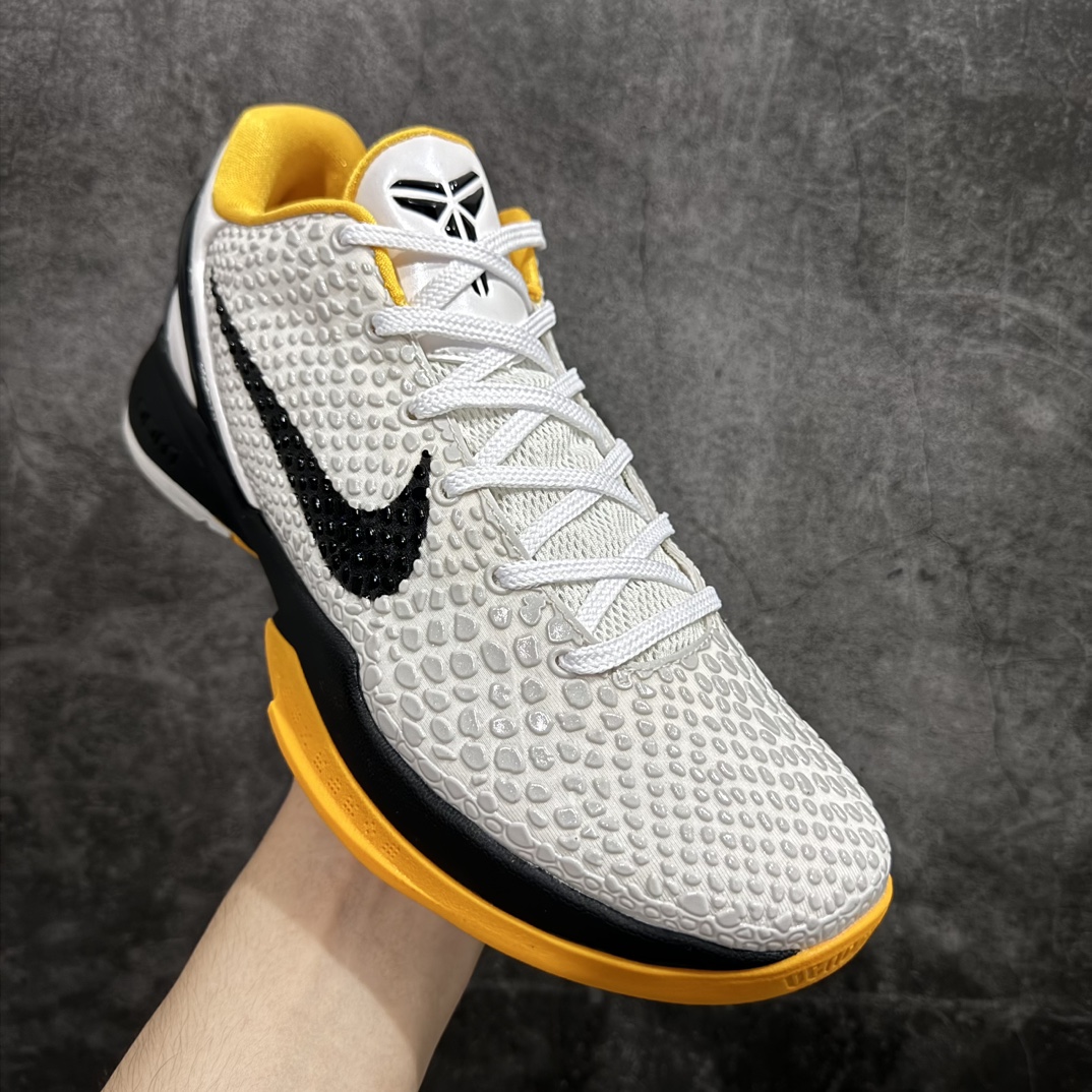 图片[3]-【BD版本】NK Zoom Kobe 6 科比六代签名实战篮球鞋 季后赛白黄 CW2190-100n市场唯一完美复刻公司货版本前掌超大Zoom Turbo 气垫 后掌EVA缓震真正的原汁原味 还原ZP脚感 全身鞋材卡料色独家定制唯一正确喷漆工艺Swoosh正确凹凸蛇鳞工艺 正确鞋面效果内全置真动飞态线 独立原厂模具最大尺码达到48.5码 支持各种高强度实战 无需担心  尺码：40 40.5 41 42 42.5 43 44 44.5 45 46 47.5 48.5 脚宽建议买大半码 科比系列前掌偏窄 编码：SLM400430-莆田鞋批发中心