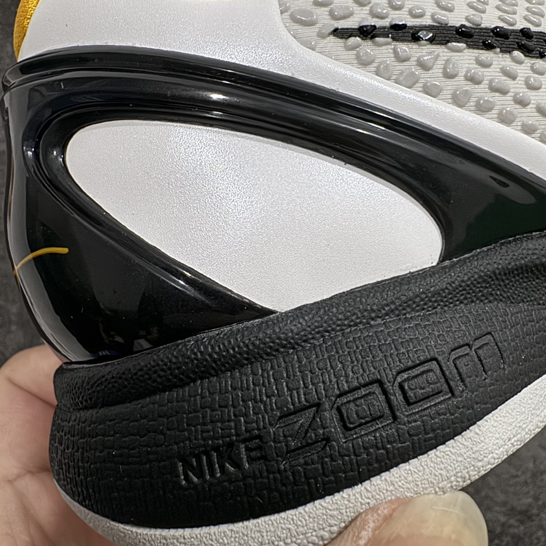 图片[2]-【BD版本】NK Zoom Kobe 6 科比六代签名实战篮球鞋 季后赛白黄 CW2190-100n市场唯一完美复刻公司货版本前掌超大Zoom Turbo 气垫 后掌EVA缓震真正的原汁原味 还原ZP脚感 全身鞋材卡料色独家定制唯一正确喷漆工艺Swoosh正确凹凸蛇鳞工艺 正确鞋面效果内全置真动飞态线 独立原厂模具最大尺码达到48.5码 支持各种高强度实战 无需担心  尺码：40 40.5 41 42 42.5 43 44 44.5 45 46 47.5 48.5 脚宽建议买大半码 科比系列前掌偏窄 编码：SLM400430-鞋库