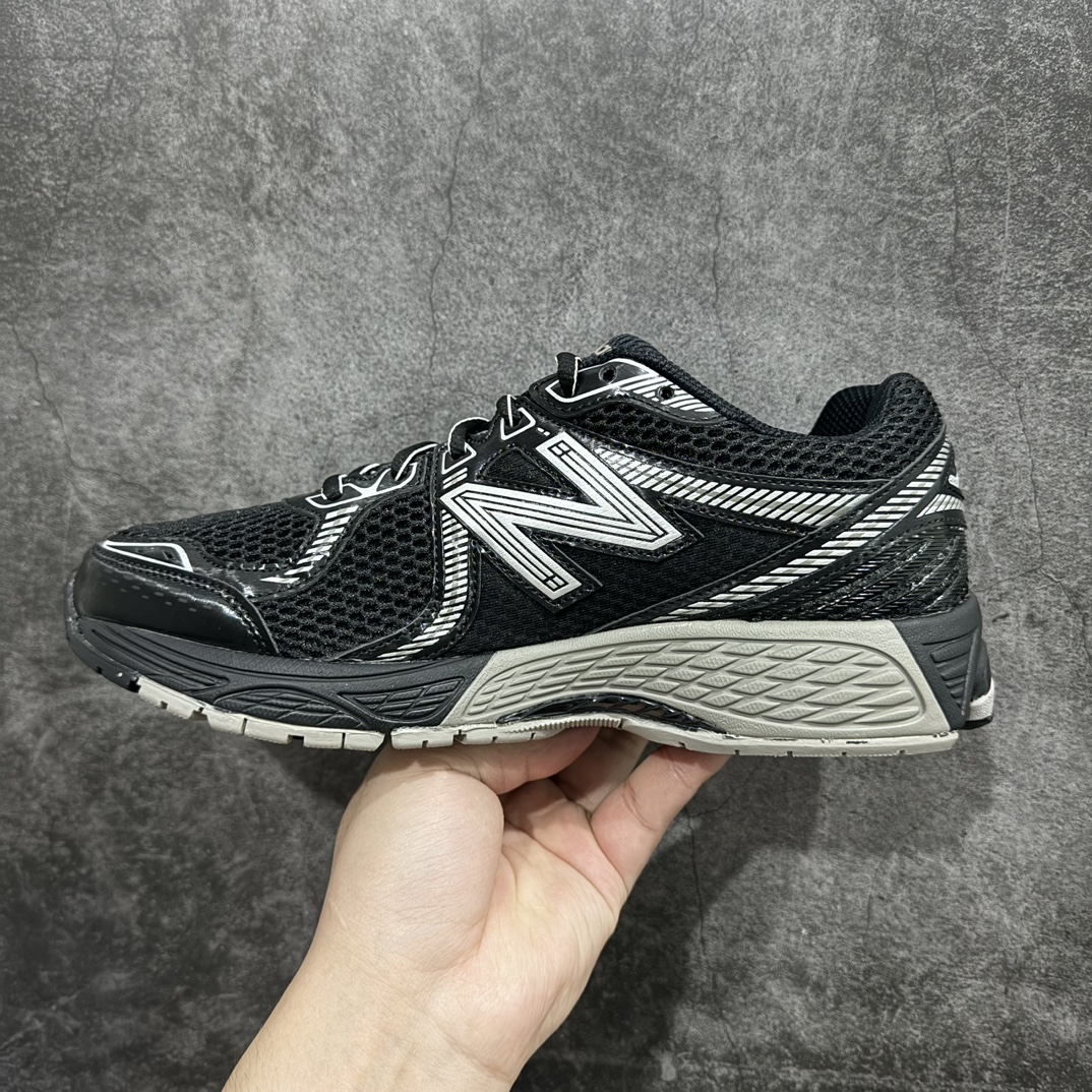 渠道纯原版NewBalanceNB860V2防滑耐磨低帮跑步鞋灰银市场唯一正确组合底非市场涂漆描边大底区