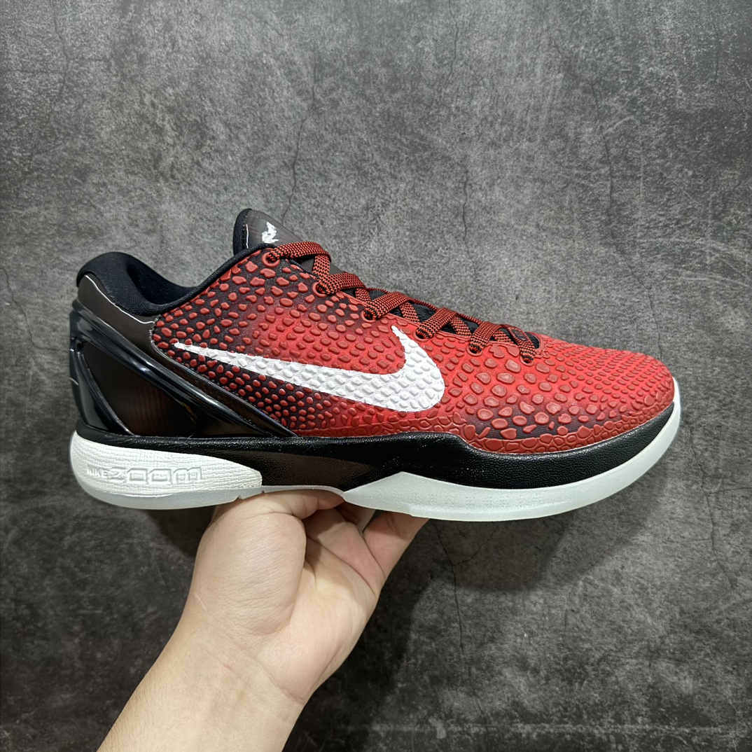 【BD版本】复刻天花板NK Zoom KOBE 6 Protro 科比6代 DH9888-600 全明星 黑红nn市场唯一完美复刻公司货版本前掌超大Zoom Turbo 气垫 后掌EVA缓震真正的原汁原味 还原ZP脚感 全身鞋材卡料色独家定制唯一正确喷漆工艺Swoosh正确凹凸蛇鳞工艺 正确鞋面效果内全置真动飞态线 独立原厂模具最大尺码达到48.5码 支持各种高强度实战 无需担心  尺码：40 40.5 41 42 42.5 43 44 44.5 45 46 47.5 48.5 脚宽建议买大半码 科比系列前掌偏窄 编码：SLM400430-莆田鞋批发中心