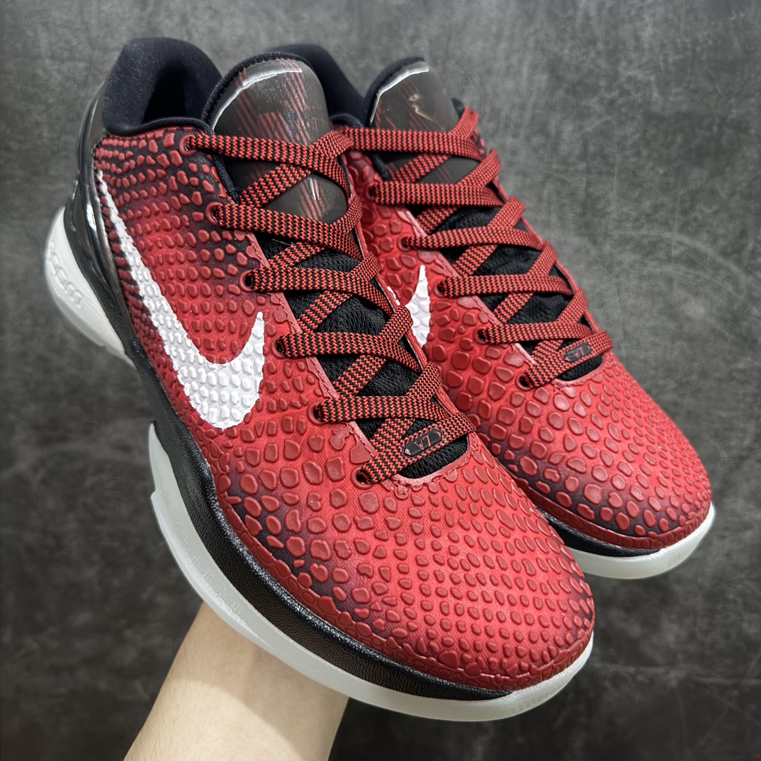 【BD版本】复刻天花板NK Zoom KOBE 6 Protro 科比6代 DH9888-600 全明星 黑红nn市场唯一完美复刻公司货版本前掌超大Zoom Turbo 气垫 后掌EVA缓震真正的原汁原味 还原ZP脚感 全身鞋材卡料色独家定制唯一正确喷漆工艺Swoosh正确凹凸蛇鳞工艺 正确鞋面效果内全置真动飞态线 独立原厂模具最大尺码达到48.5码 支持各种高强度实战 无需担心  尺码：40 40.5 41 42 42.5 43 44 44.5 45 46 47.5 48.5 脚宽建议买大半码 科比系列前掌偏窄 编码：SLM400430-鞋库