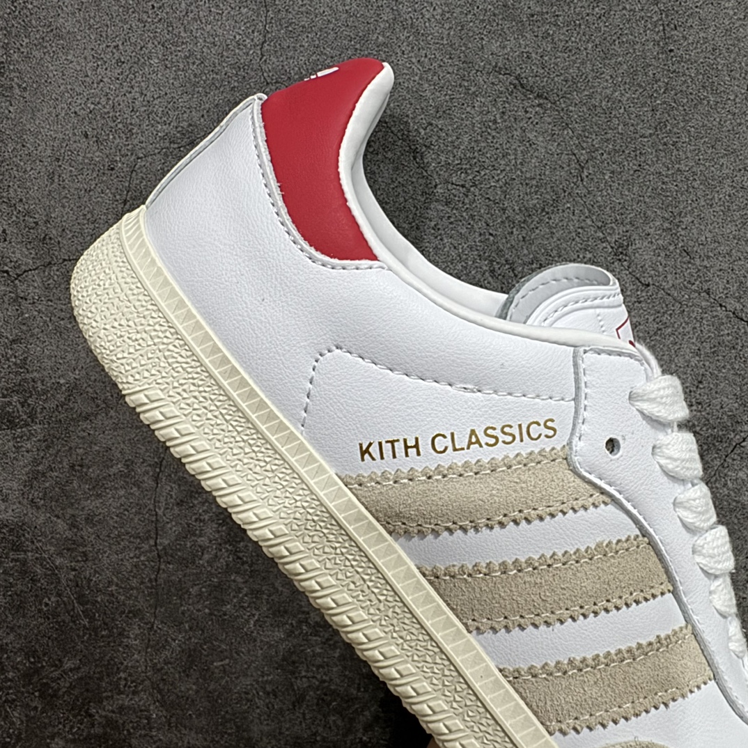 PB纯原 Kith x AD Original Samba OG 复古经典轻便板鞋 联名白红 GY2544