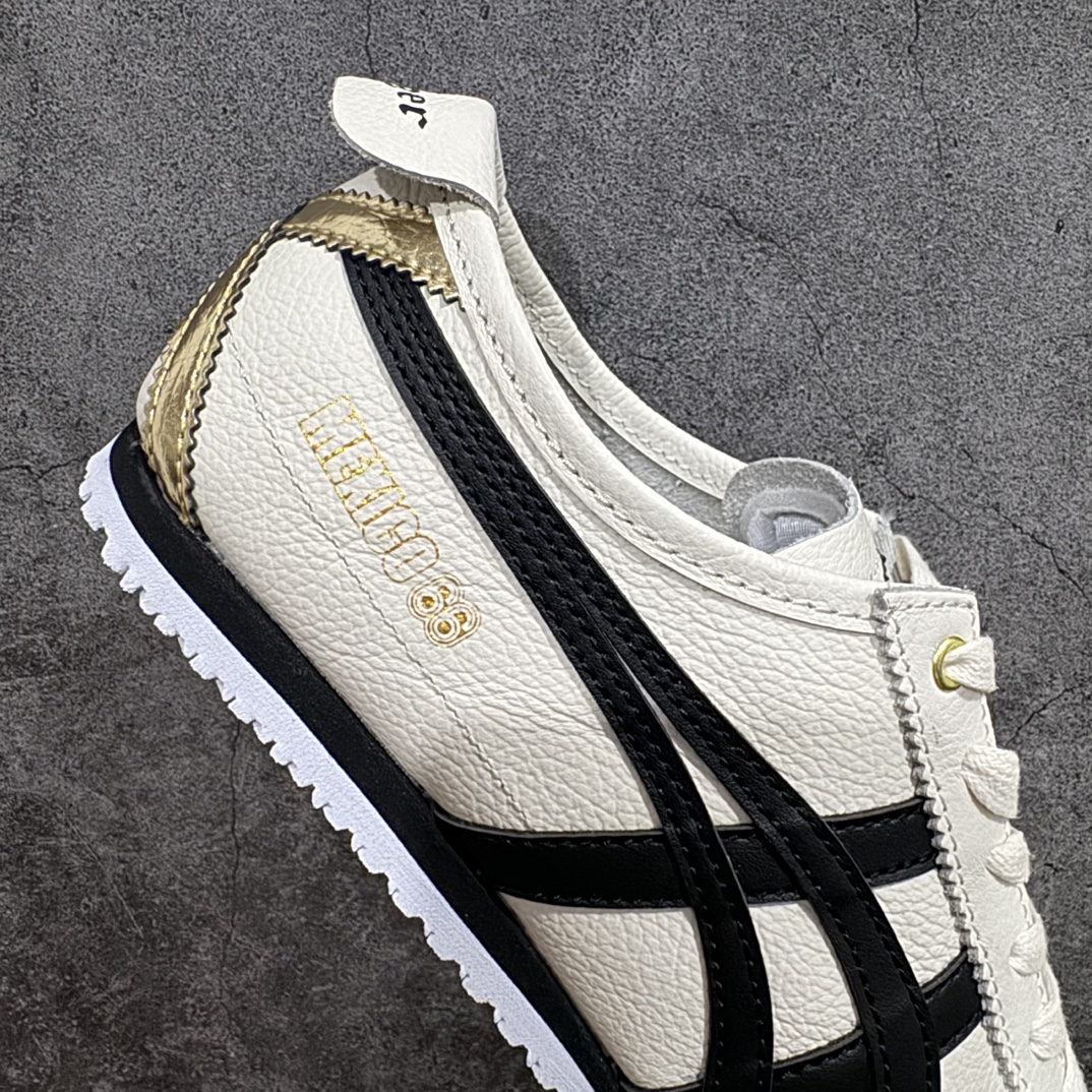 图片[7]-【MOK纯原】Asics Onitsuka Tiger MEXICO 66 亚瑟士鬼冢虎复古经典板鞋n市场最强版本 每个配色均购入原鞋校对 真正原厂头层牛皮 如假包赔 纹路、色泽、皮心颜色 质感百分百还原 海外订单工厂出品 超成熟稳定的做工品控 原装全套纸板楦头开发 原汁原味 完美呈现版型 私模正确鞋底咬花纹路 一比一鞋头弧度高度鞋身弧度 绝不口嗨 细节品控鞋型随意秒杀市面 原档咬花纹路私模大底 一个单元有六个三角形 总体形拼接呈现花瓣状 官方四联吊牌 原装Ortholite轻量化鞋垫 原盒原配 质保卡 说明书 钢印防尘纸  纸板中底带钢印 乳胶组合鞋垫 支持全方位的对比专柜 产品从款式颜色造型上体现出追求舒适和细节的完美 鞋类更是推崇手工制作的严谨与完美 融舒适性与可穿性的设计风格 注重细节的完美和别致魅力 既保持稳重 又不失轻松的时尚感 尺码：36 37 37.5 38 39 39.5 40 40.5 41.5 42 42.5 43.5 44 45 46 编码：LE270280-鞋库