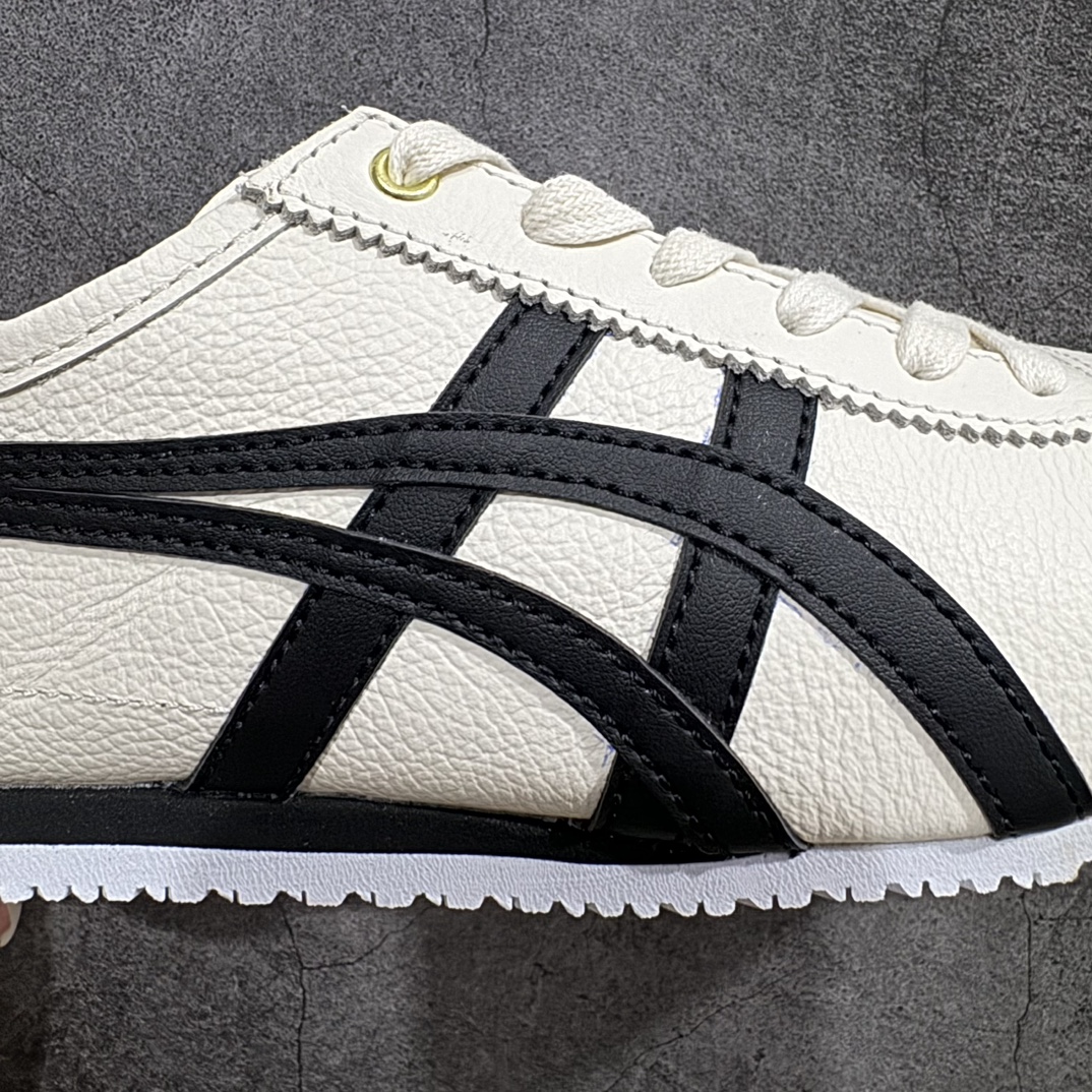 图片[5]-【MOK纯原】Asics Onitsuka Tiger MEXICO 66 亚瑟士鬼冢虎复古经典板鞋n市场最强版本 每个配色均购入原鞋校对 真正原厂头层牛皮 如假包赔 纹路、色泽、皮心颜色 质感百分百还原 海外订单工厂出品 超成熟稳定的做工品控 原装全套纸板楦头开发 原汁原味 完美呈现版型 私模正确鞋底咬花纹路 一比一鞋头弧度高度鞋身弧度 绝不口嗨 细节品控鞋型随意秒杀市面 原档咬花纹路私模大底 一个单元有六个三角形 总体形拼接呈现花瓣状 官方四联吊牌 原装Ortholite轻量化鞋垫 原盒原配 质保卡 说明书 钢印防尘纸  纸板中底带钢印 乳胶组合鞋垫 支持全方位的对比专柜 产品从款式颜色造型上体现出追求舒适和细节的完美 鞋类更是推崇手工制作的严谨与完美 融舒适性与可穿性的设计风格 注重细节的完美和别致魅力 既保持稳重 又不失轻松的时尚感 尺码：36 37 37.5 38 39 39.5 40 40.5 41.5 42 42.5 43.5 44 45 46 编码：LE270280-鞋库