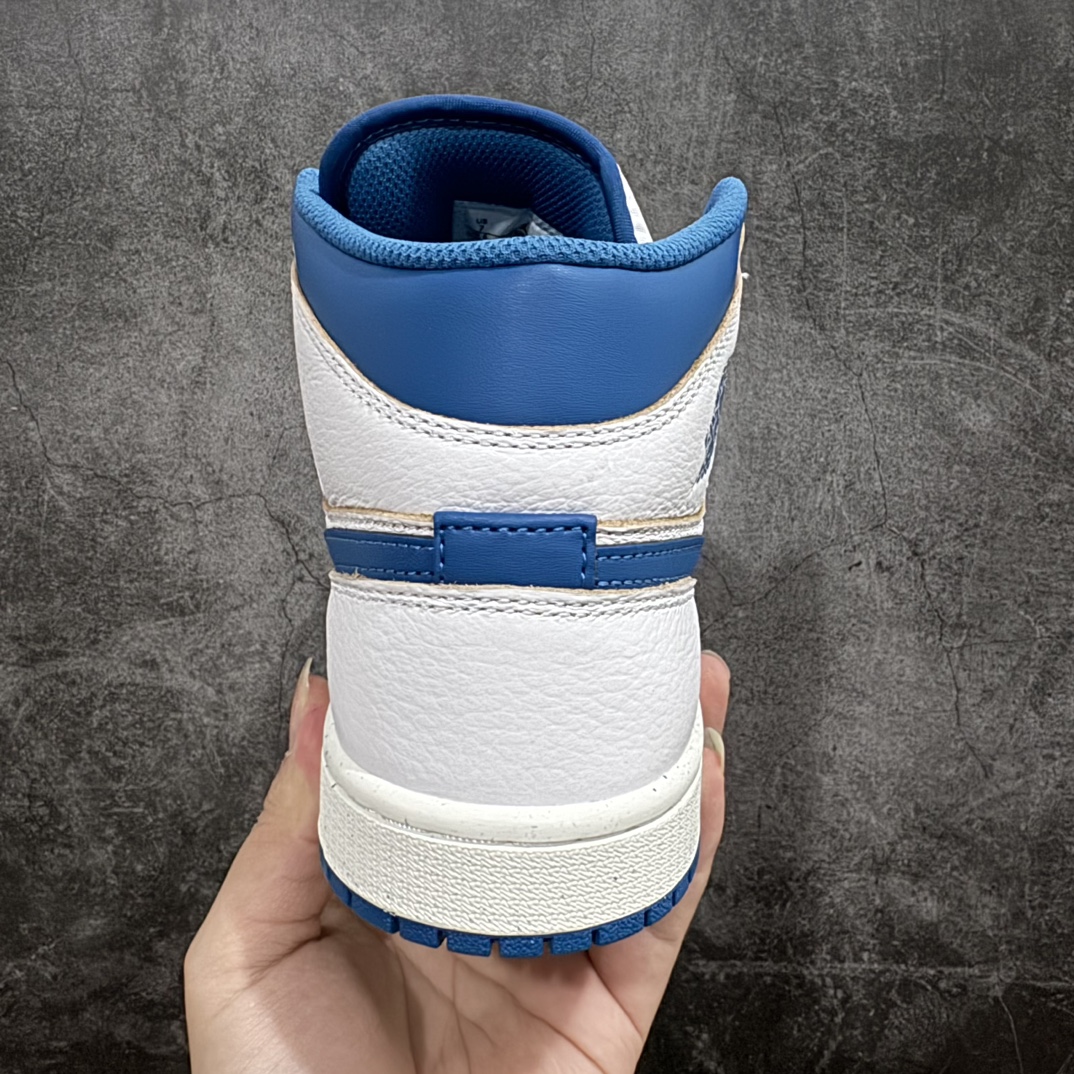 DT纯原 Air Jordan AJ1 Mid 中帮 白蓝 FN5215-141