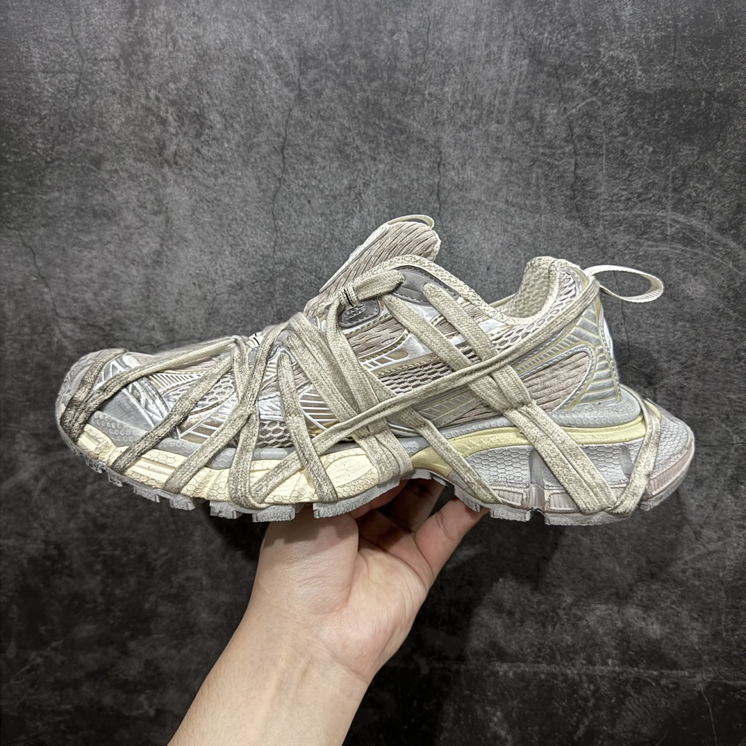 BalenciagaSneakerTess3XL十代B款绑带米灰配色独家纯原版本细节精准对位官方私模组合