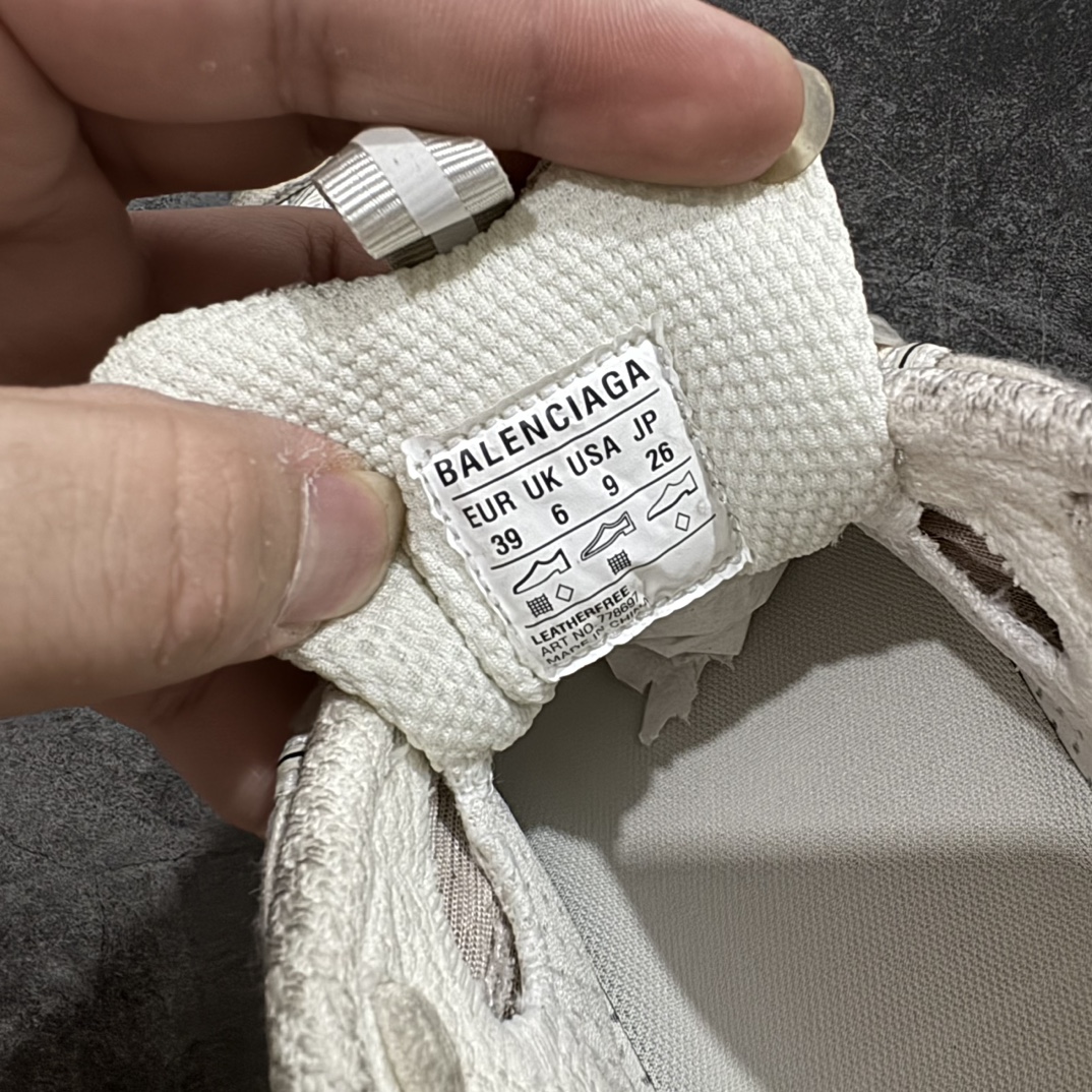 BalenciagaSneakerTess3XL十代B款绑带米灰配色独家纯原版本细节精准对位官方私模组合