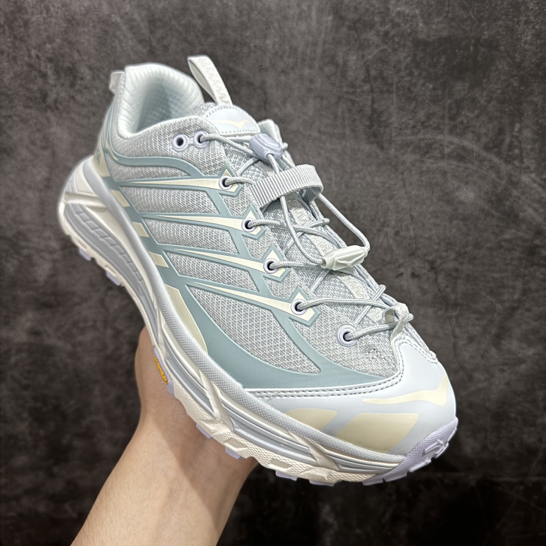 绿X版 HOKA ONE ONE Mafate Three 2 玛法特2.5代系列低帮轻量户外越野休闲运动慢跑鞋