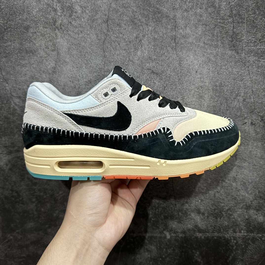 公司级NKAirMax1全新配色原纸板原楦头打造原厂折边工艺原档案大底所有皮料均来自原厂有渠道的老铁可操