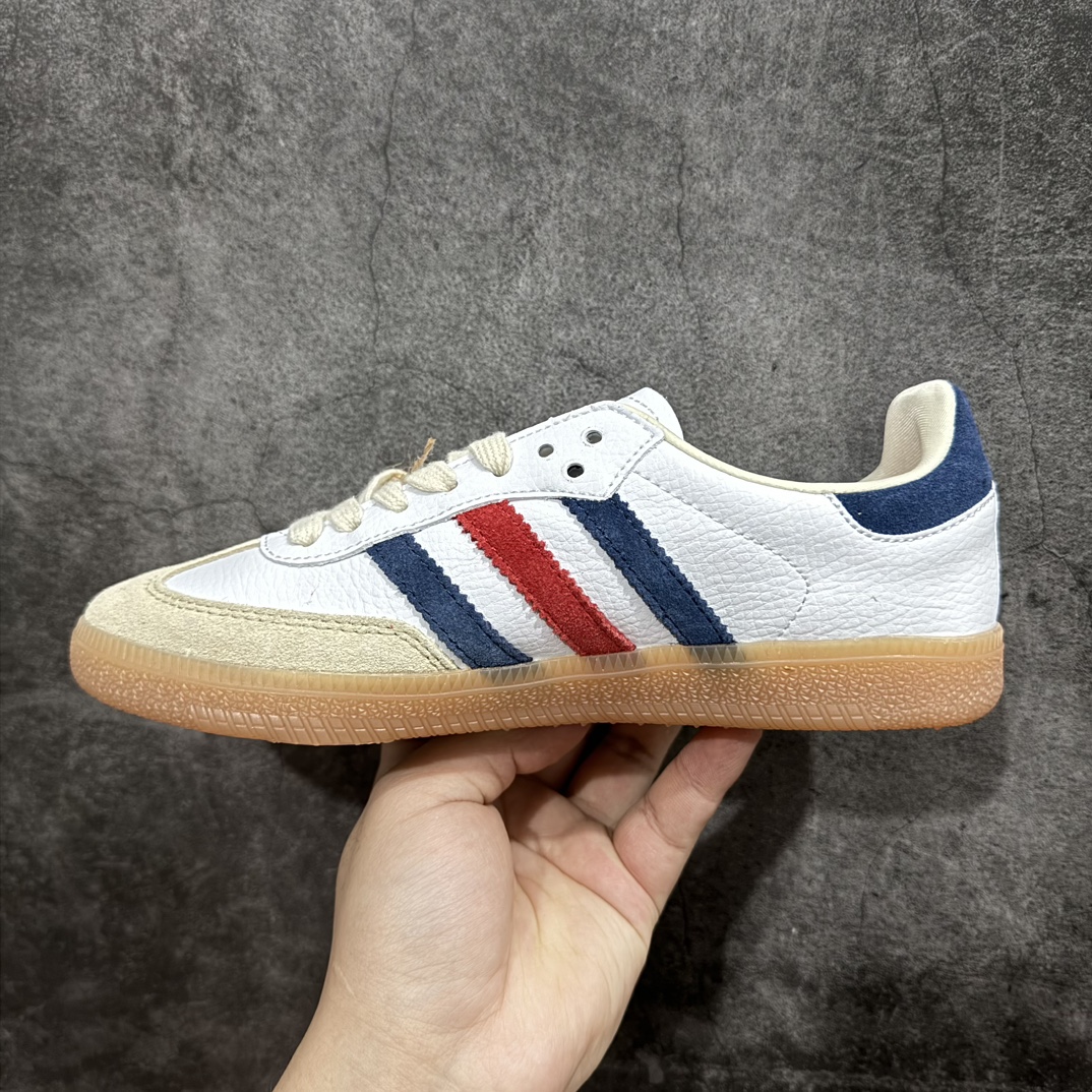 正确版AdidasOriginalsSambaOG”Olympics“桑巴舞系列绅士德训足球风百搭低帮休