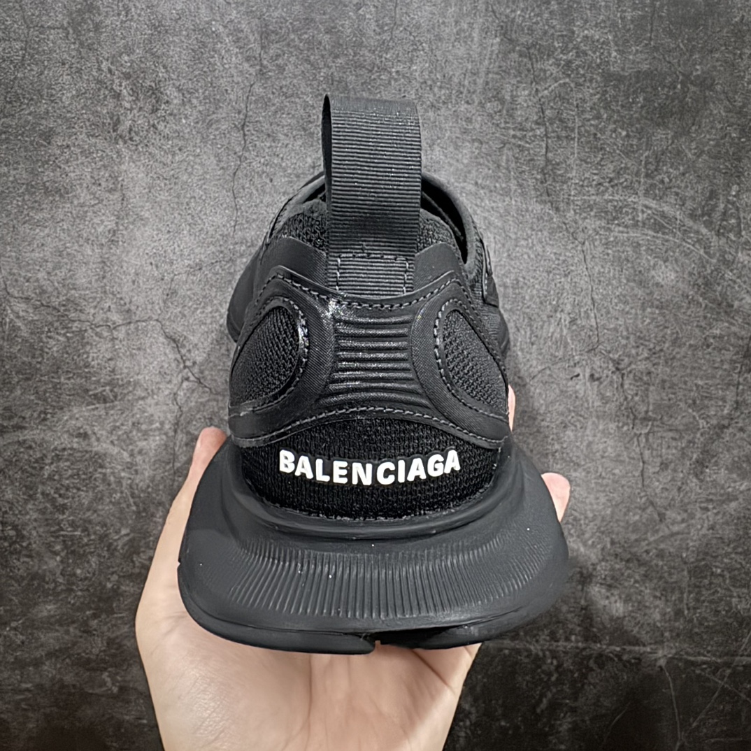 X版纯原BALENCIAGACIRCUIT巴黎世家圆头系带LOGO印花低帮老爹鞋黑色全套原纸板楦头开发最