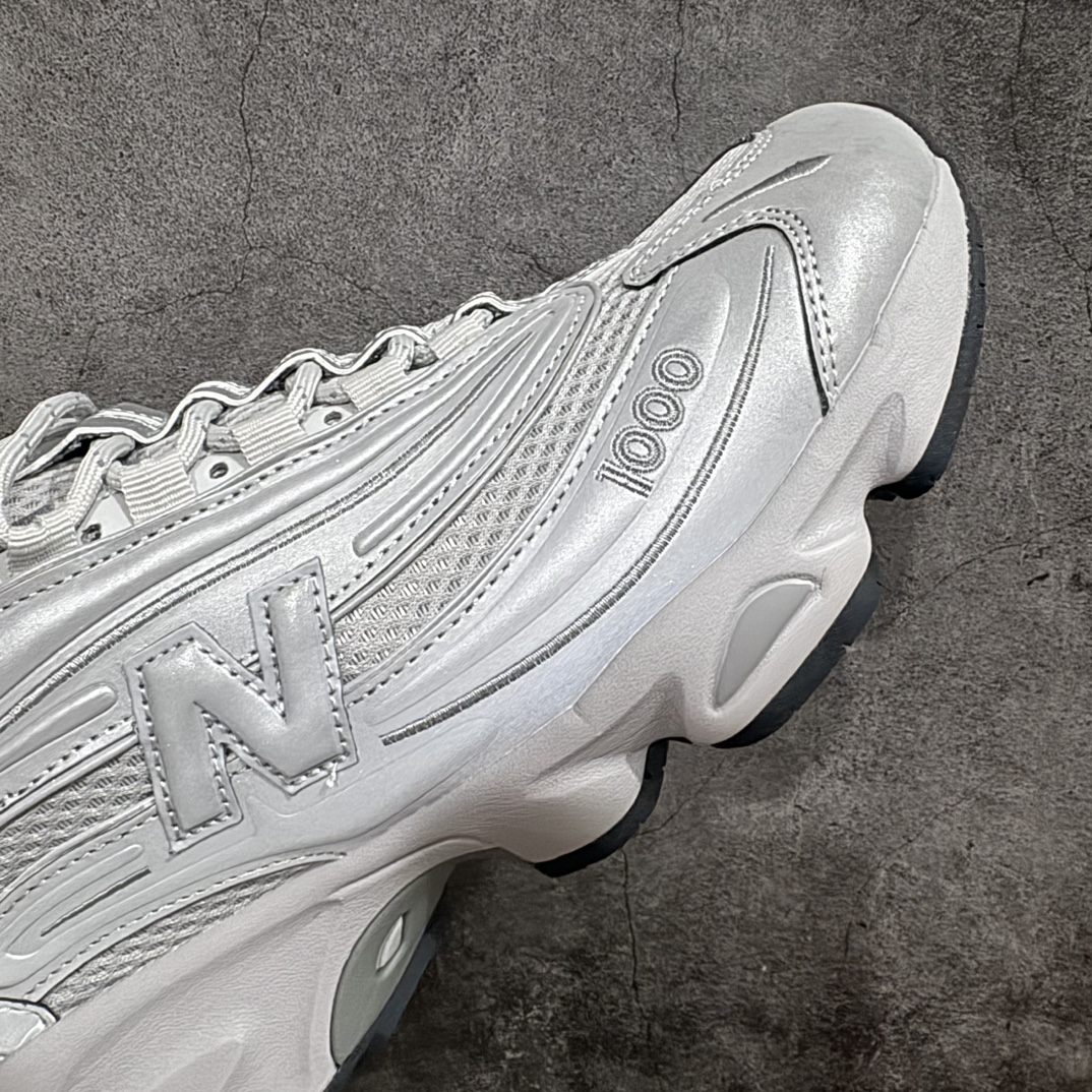 纯原ok版NB新百伦NewBalanceM1000系列低帮复古老爹风休闲运动慢跑鞋NB1000反光银色M