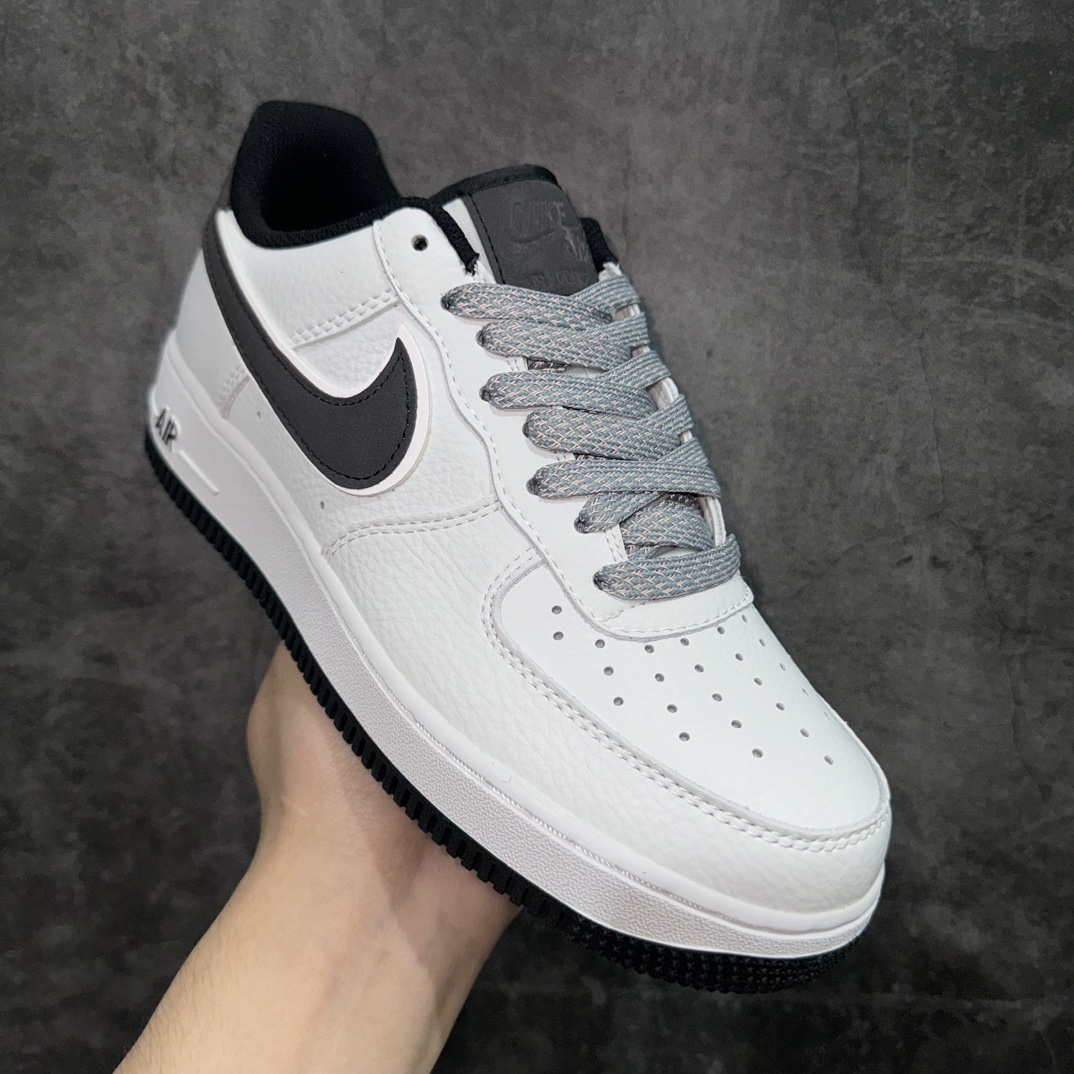 公司级NikeAirForce1Low07白黑满天星原楦头原纸板打造纯正低帮空军版型专注外贸渠道全掌内置