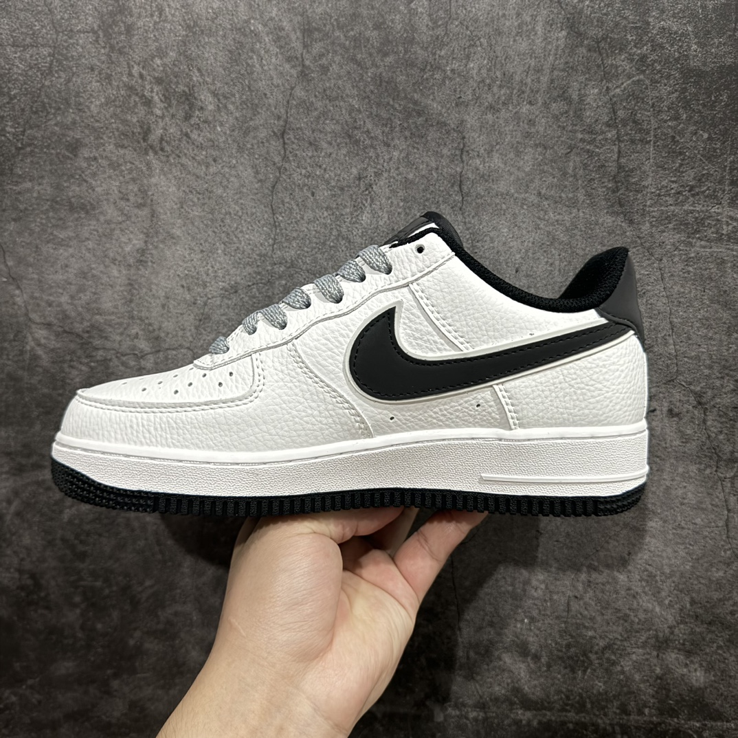 公司级NikeAirForce1Low07白黑满天星原楦头原纸板打造纯正低帮空军版型专注外贸渠道全掌内置