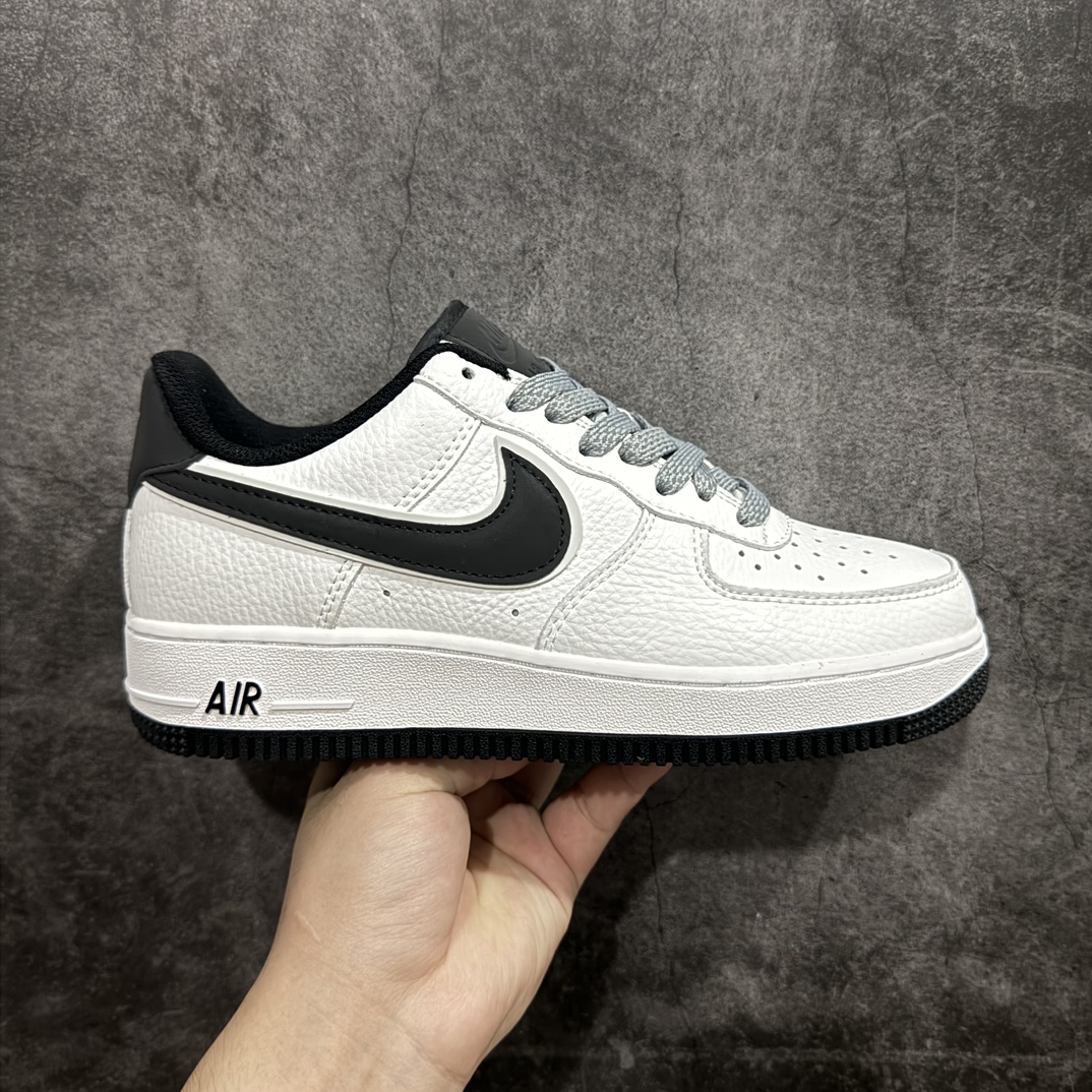 公司级NikeAirForce1Low07白黑满天星原楦头原纸板打造纯正低帮空军版型专注外贸渠道全掌内置