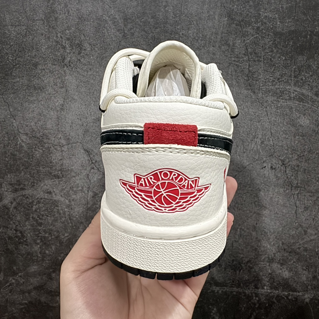 AirJordan1LowAJ1乔1川久保玲联名-米黑白高端定制低帮复古篮球鞋SJ9950-014定制鞋