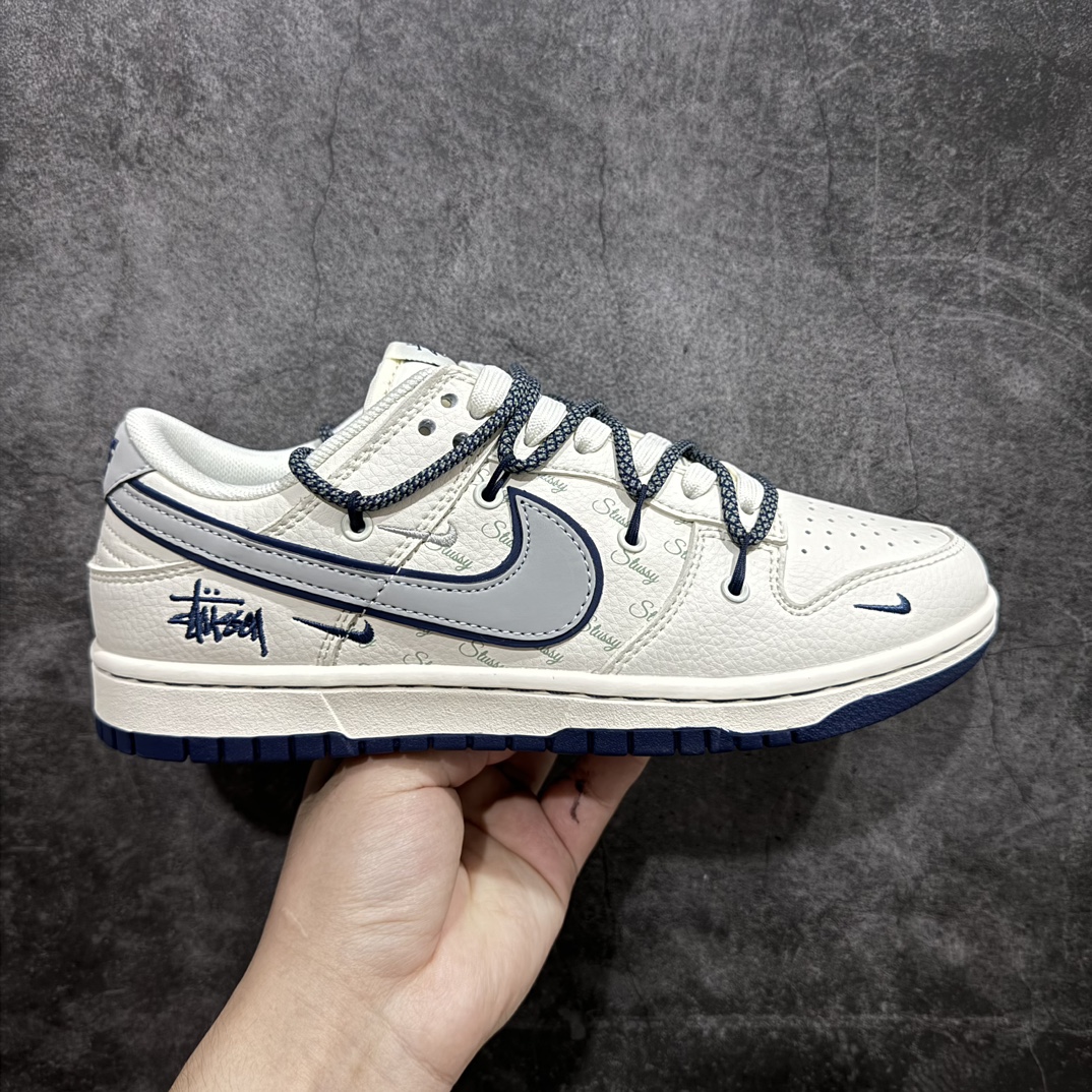 定制版NikeSBDunkLowxStussy白蓝3M钩满天星纯原大厂出品极力推荐原装头层材料独家版型蒸