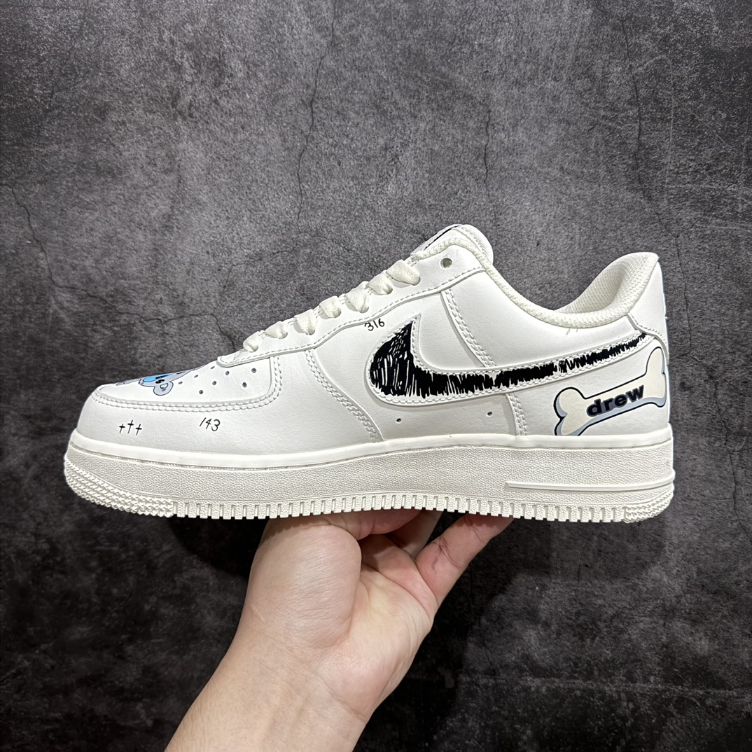 Nike Air Force 1 Low’07 “drew”涂鸦 联名空军一号低帮休闲板鞋 CW2288-663