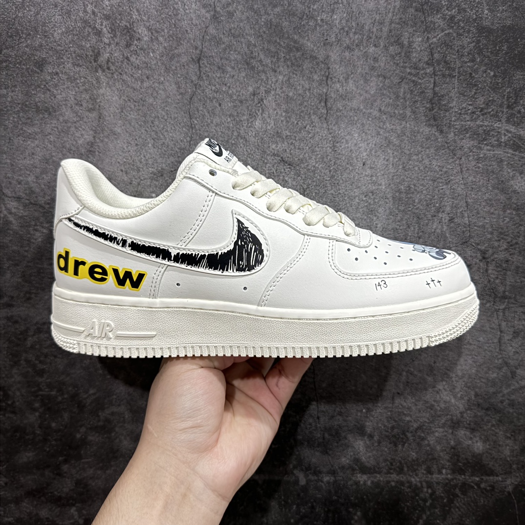 Nike Air Force 1 Low’07 “drew”涂鸦 联名空军一号低帮休闲板鞋 CW2288-663