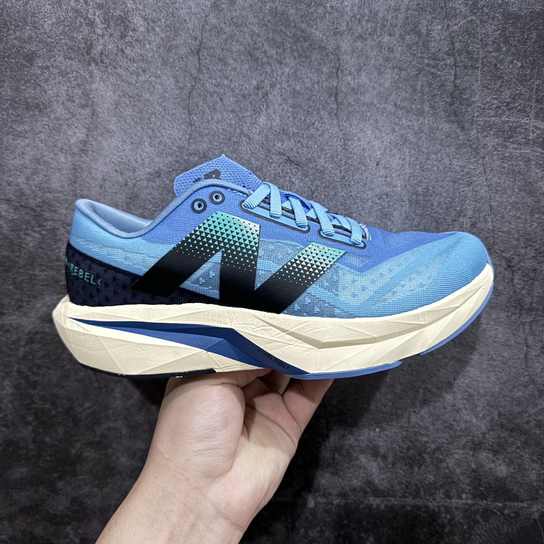 K版 NB新百伦New Balance FuelCell Rebel v4 Preview 叛逆者v4系列低帮慢跑鞋“网纱黑蓝”MFCXCH4