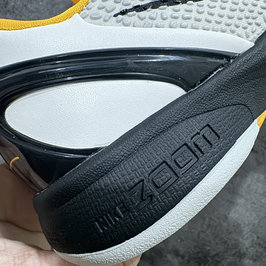 图片[3]-【神版纯原】NK Zoom Kobe 6 科比六代签名实战篮球鞋 季后赛白黄 CW2190-100n欧美外贸平台特供版完美实战无压力售后售前保到底n主攻中高端市场 全套原纸板楦头开发确保原汁原味 完美呈现版型 一比一鞋头弧度高度鞋身弧度细节品控鞋型完美 原厂TPU网格鞋带扣 正确内里网布 前后气垫加持 信仰绝不减配 全鞋身材料卡色独家定制 SWOOSH 蛇鳞 正确珠光效果（内嵌珍珠粉）独家前掌Zoom Turbo 后掌马蹄Zoom缓震 内置全真动态飞线 独家复刻U型缓震垫带独立钢印 十年情怀 这里完美落地 一个月独家售后 为实战保驾护航  尺码： 40 40.5 41 42 42.5 43 44 44.5 45 45.5 46 47.5  编码：DZ310340-鞋库