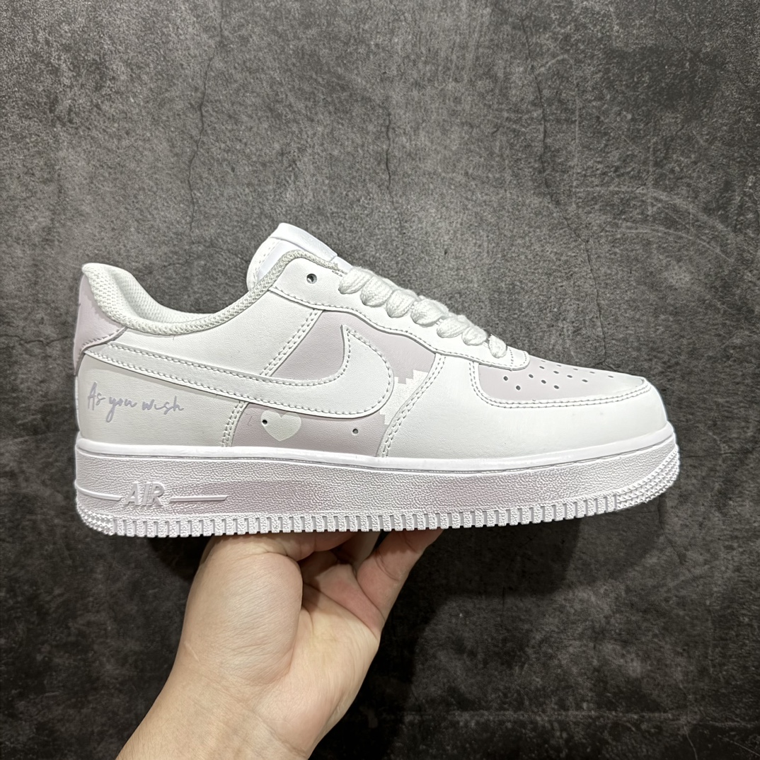 定制版 Nk Air Force 1’07 Low 二次元主题白粉紫 喷绘 空军一号低帮休闲板鞋 CW2288-111