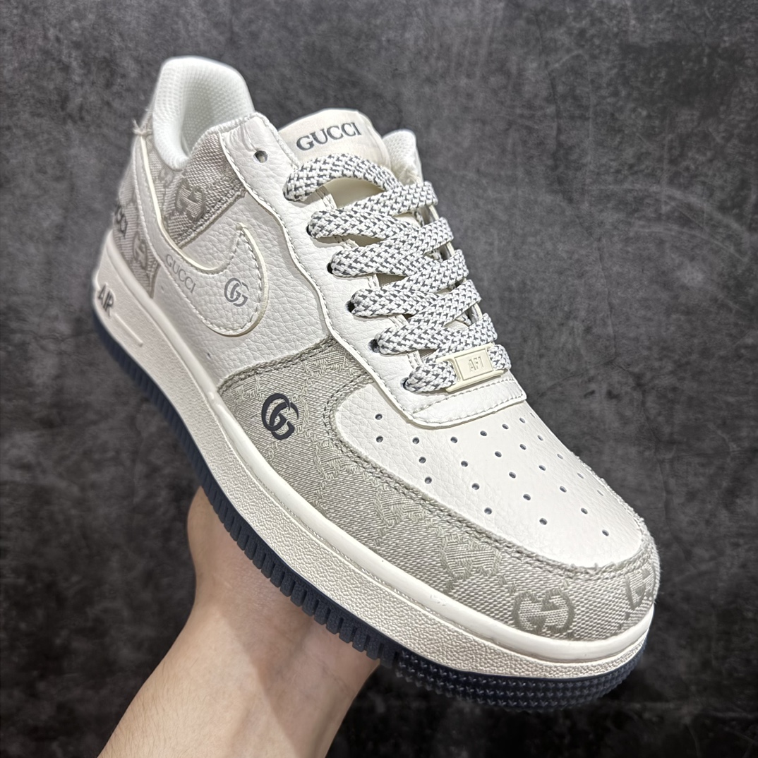 定制版 海外限量发售NIke Air Force 1 '07 Low “古驰联名--烟灰”空军一号 BB9577-102